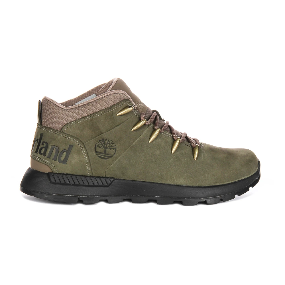 Timberland Men's Green Lace-Up Boots, 11 Uk, Sprint Trekker Mid Lace-Up Boots