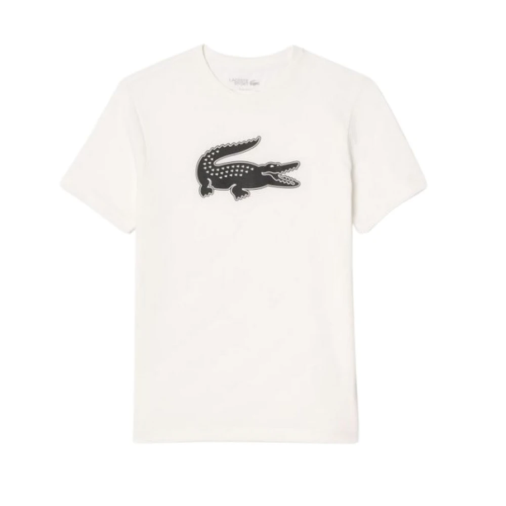 Lacoste Wit 3D Logo T-shirt White Heren