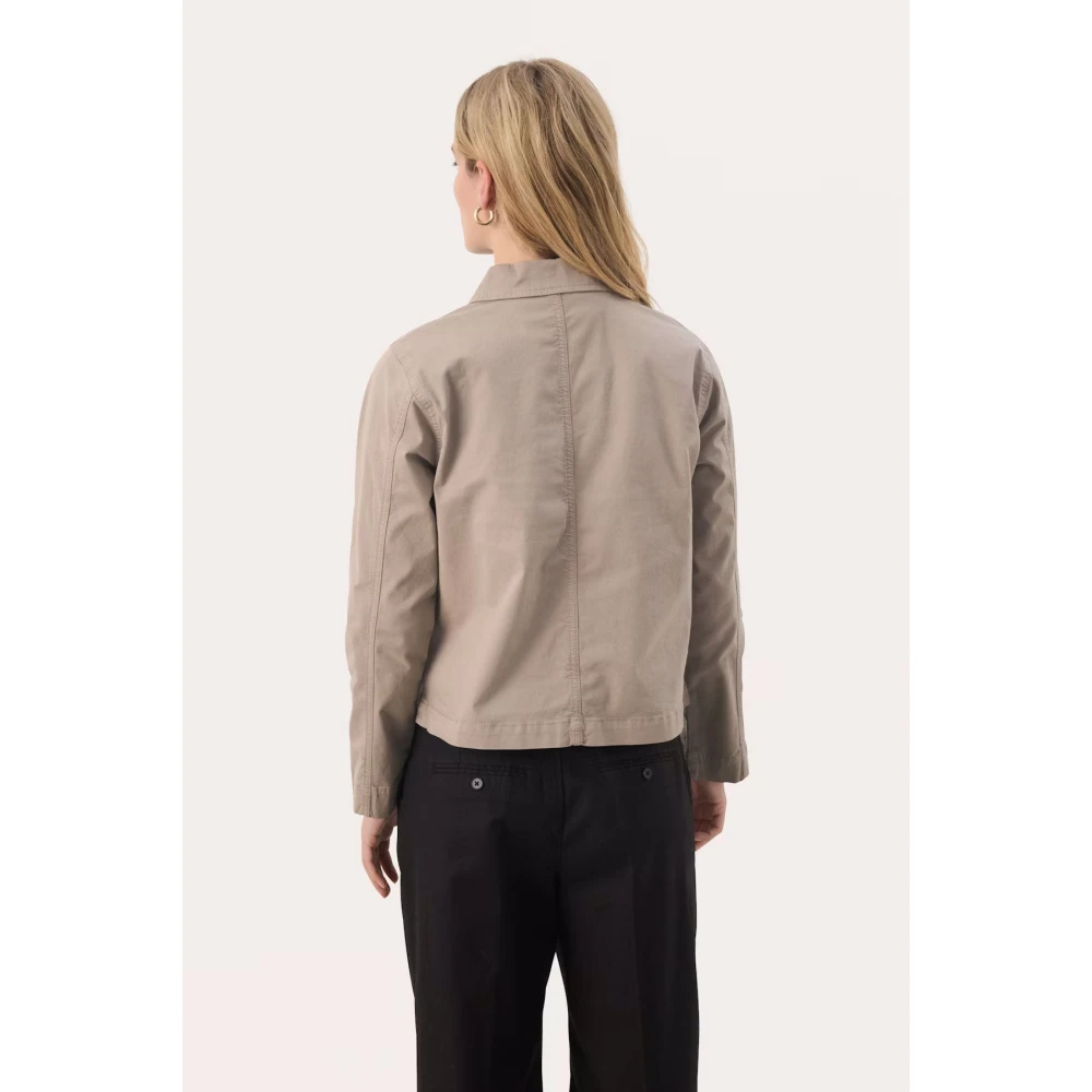 Part Two Woestijn Taupe Jas Tijdloze Stijl Brown Dames