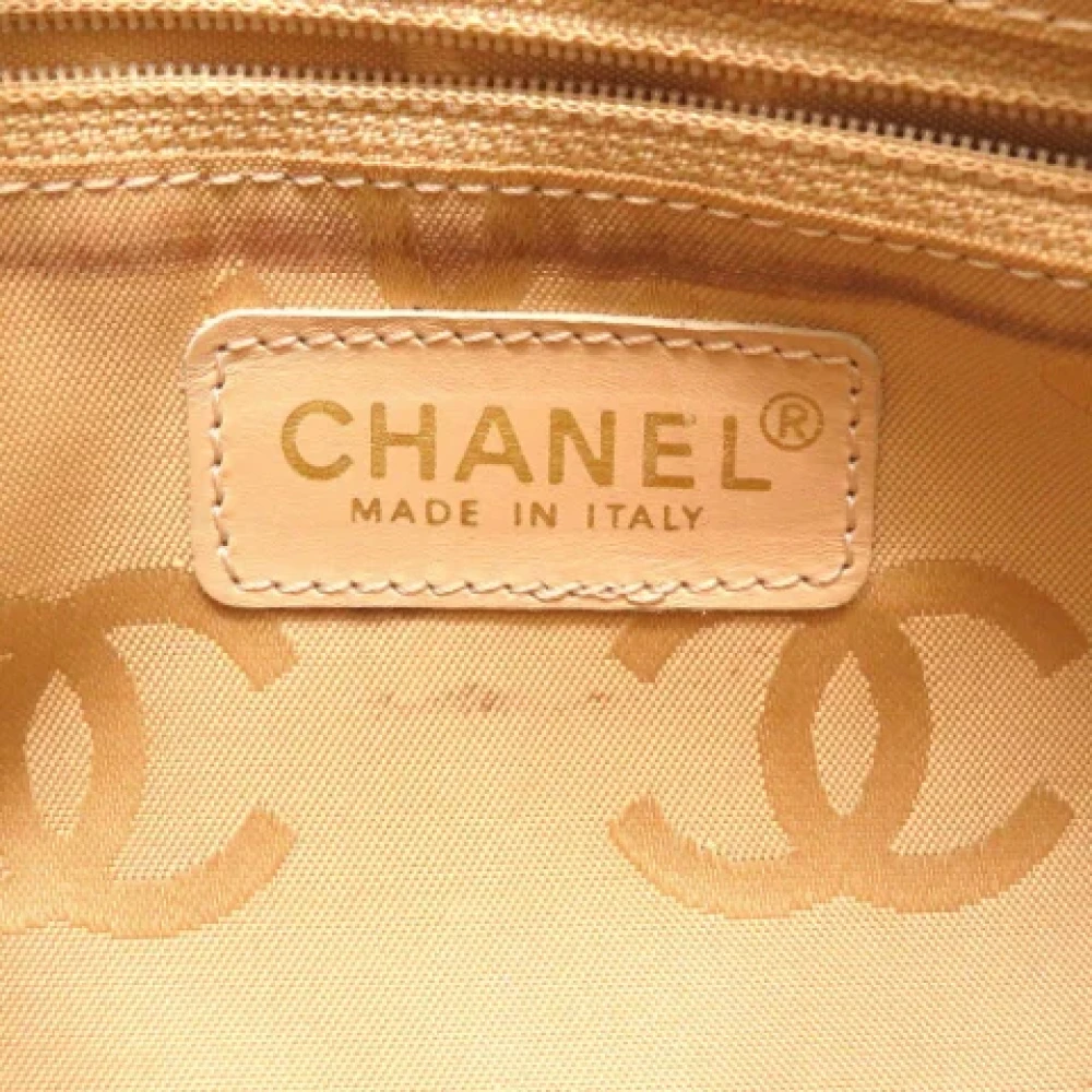 Chanel Vintage Pre-owned Fabric chanel-bags Beige Dames