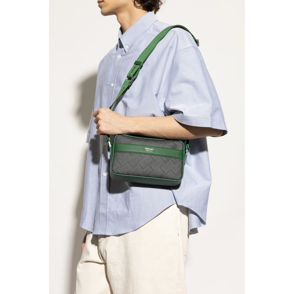 Salvatore Ferragamo Schoudertas Green Heren