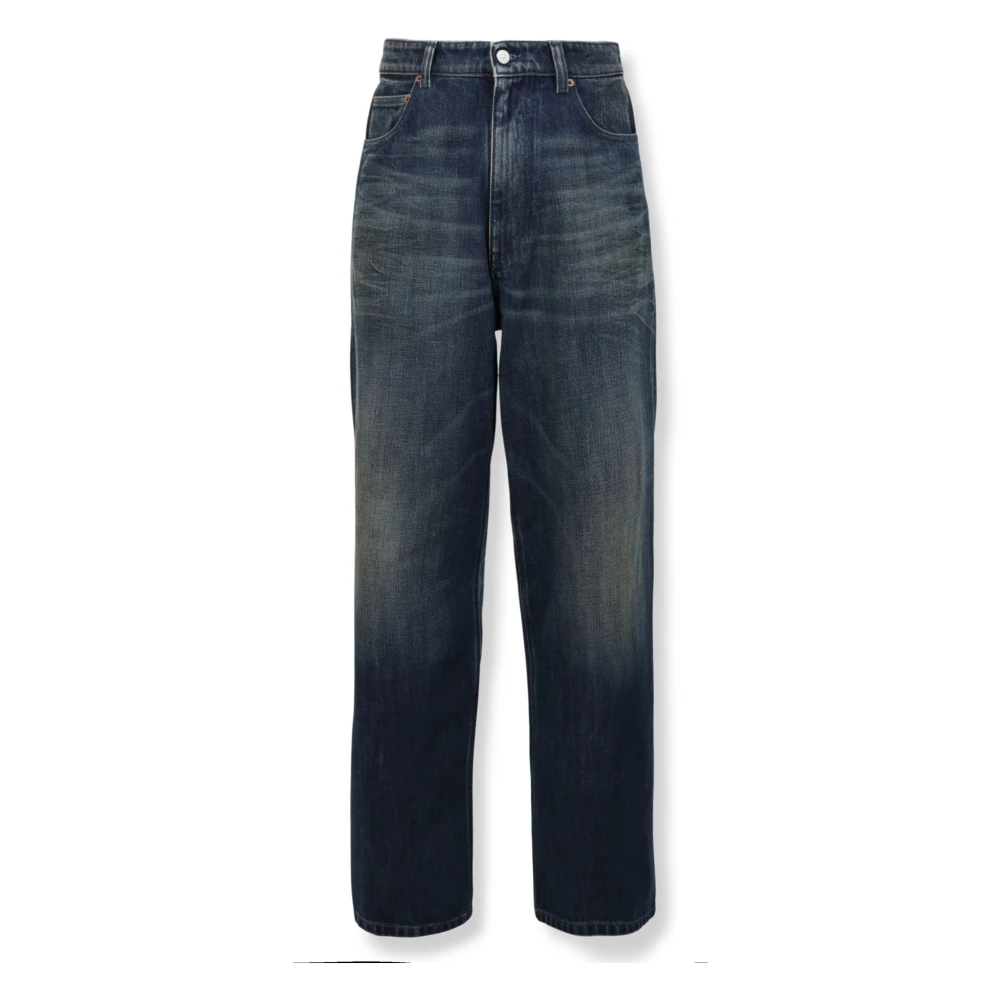 Mm6 Maison Margiela Men's Blue Jeans - Straight Fit Jeans - W30 - Jeans