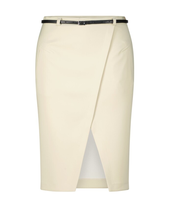 slanke-knie-lange-rok-met-riem