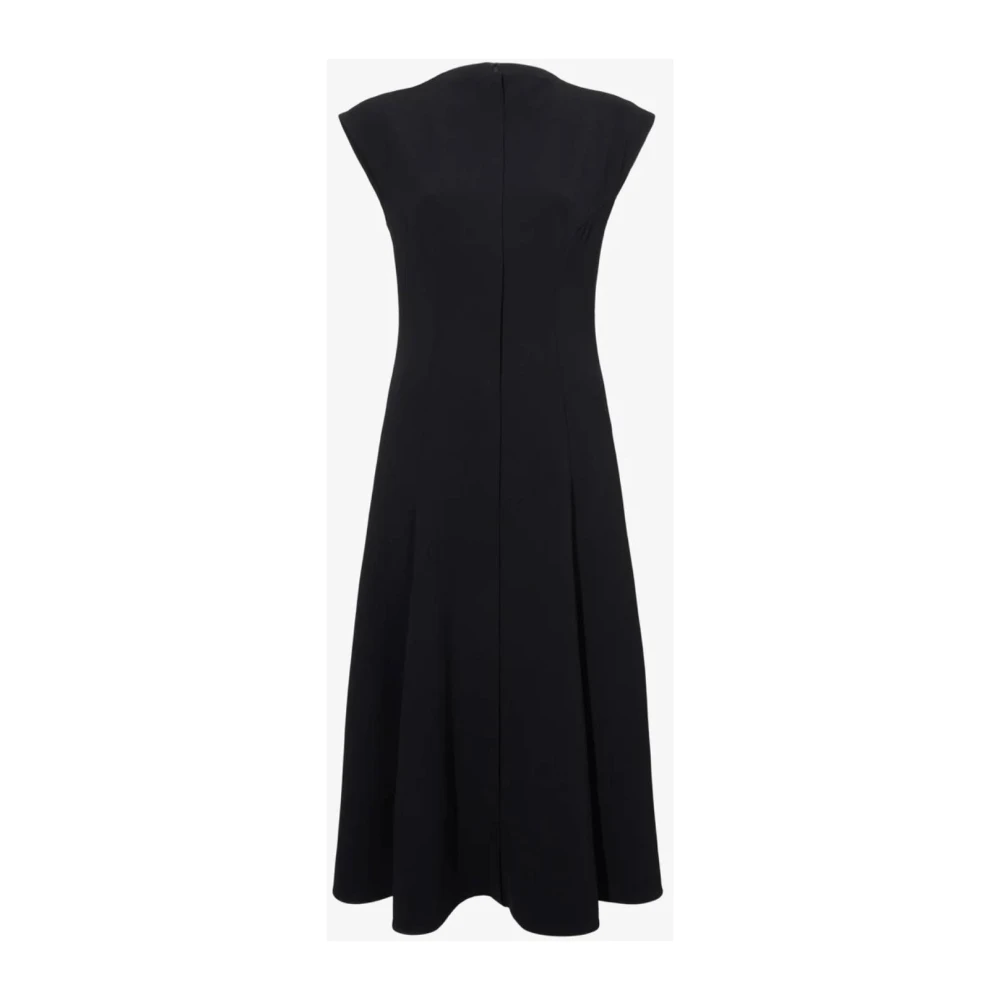 Proenza Schouler Matte Viscose Crepe Jurk Black Dames