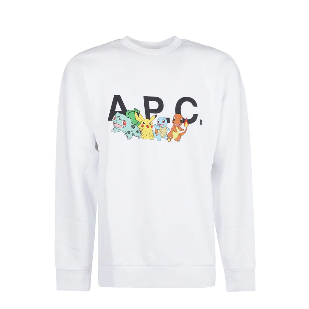 A.p.c. Pokémon logo-print katoenen sweatshirt White Heren