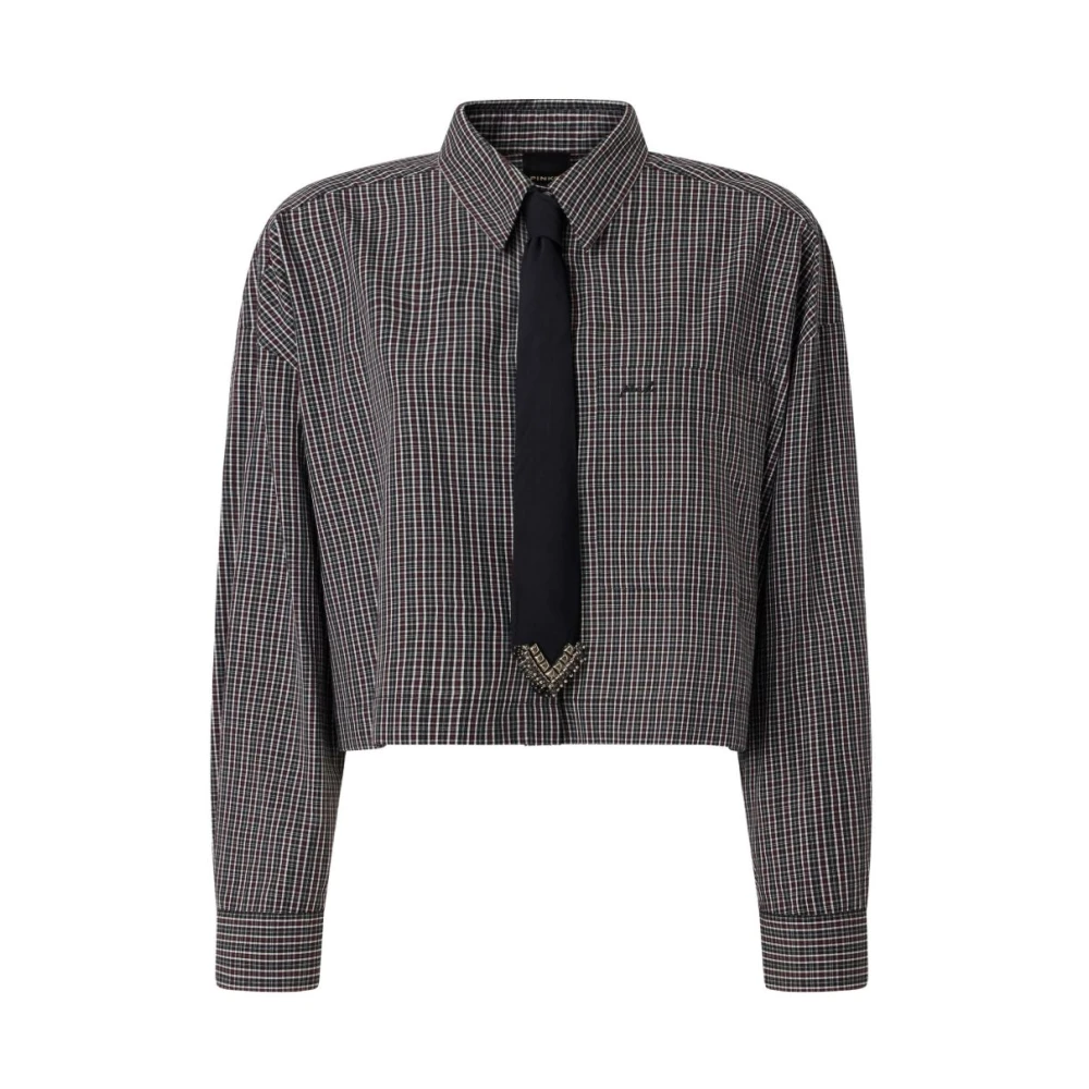 Pinko Silk & Nylon Shirt - Female - Shirts - Multicolor - S - Blouses & Shirts