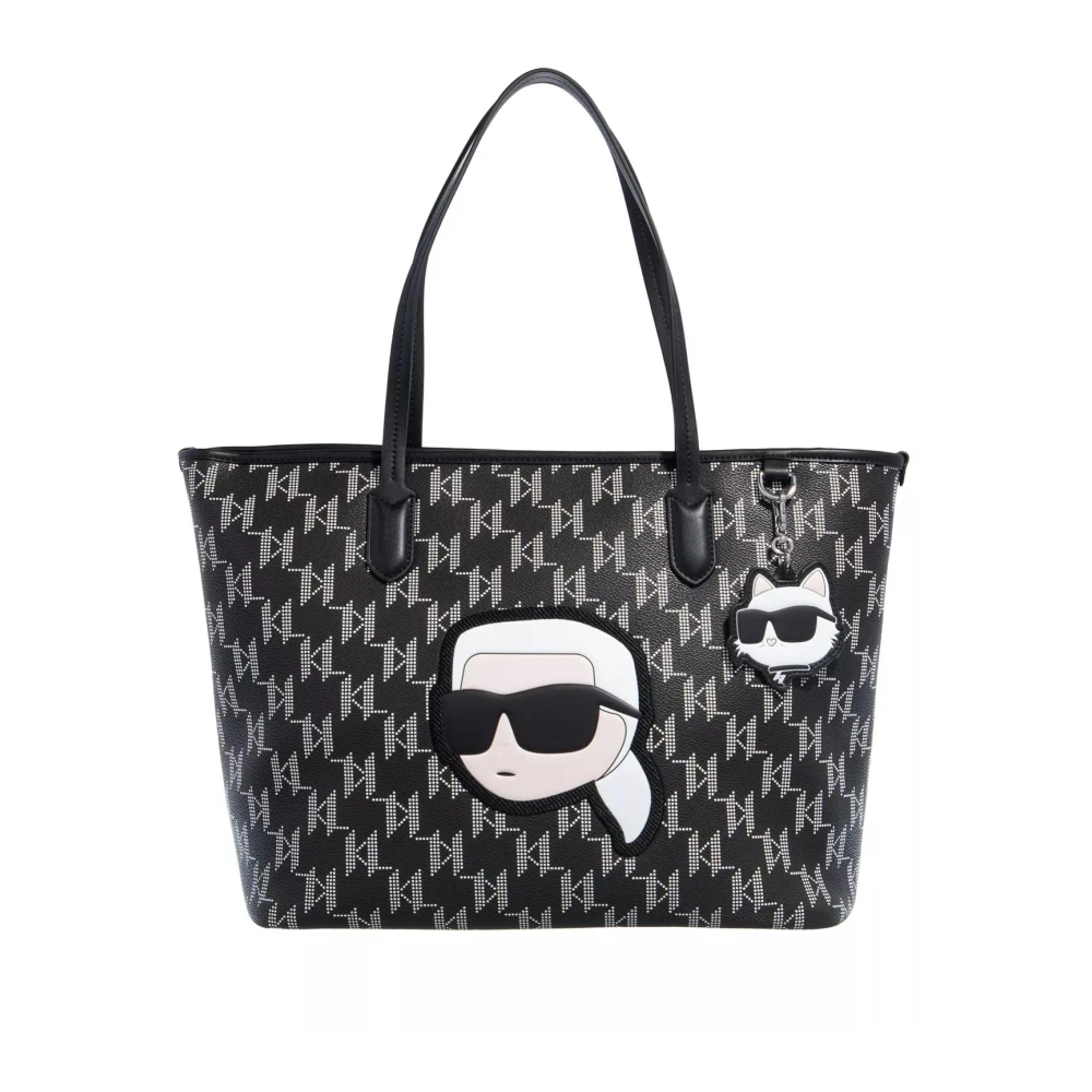 Karl Lagerfeld Shoppers K Ikonik 2.0 Mono Cc Lg Tote in zwart