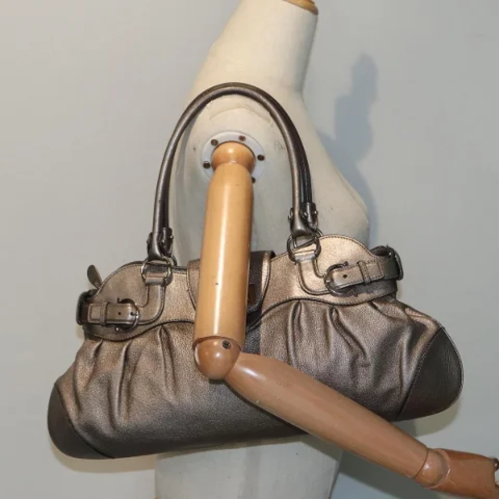 Salvatore Ferragamo Pre-owned Leather handbags Yellow Dames
