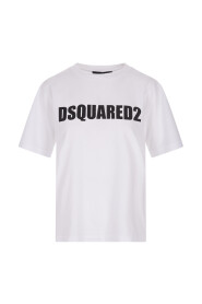 Herren T-Shirt mit Logo-Print in Weiß
