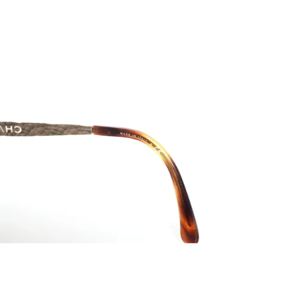 Chanel Vintage Pre-owned Plastic sunglasses Brown Dames