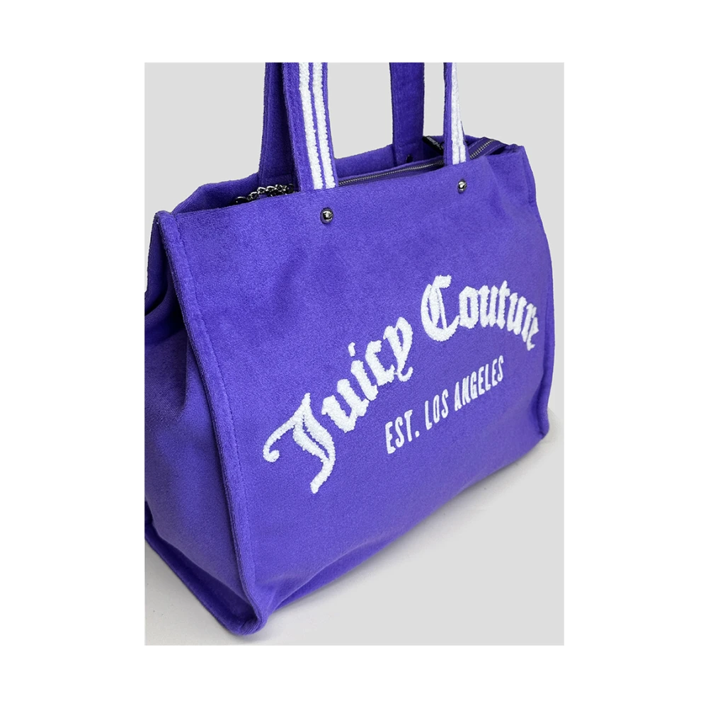 Juicy Couture Lila Handdoek Shopper Tas Purple Dames