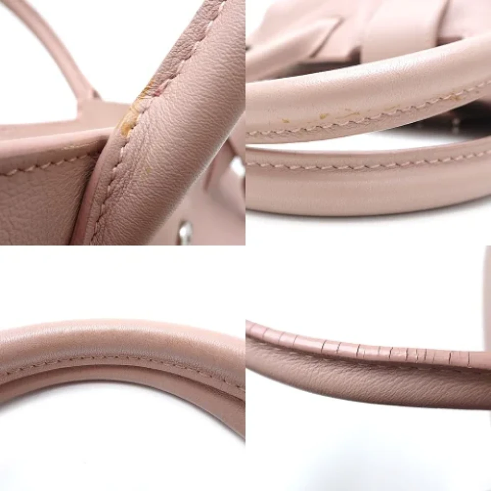 Yves Saint Laurent Vintage Pre-owned Leather handbags Pink Dames