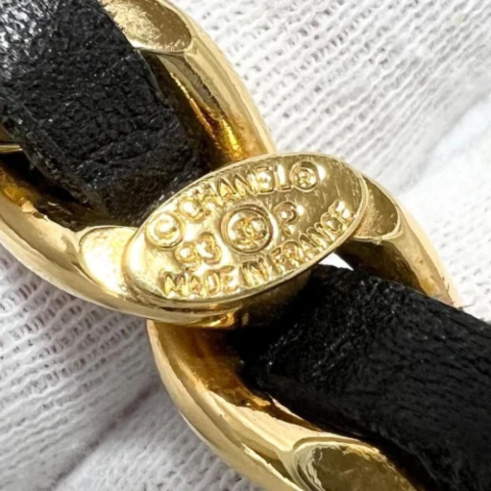 Chanel Vintage Pre-owned Metal chanel-jewelry Black Dames
