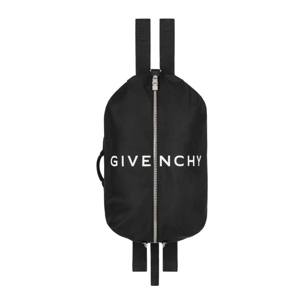 Givenchy Zwarte G-Zip Rugzak Stijlvol en Functioneel Black Heren
