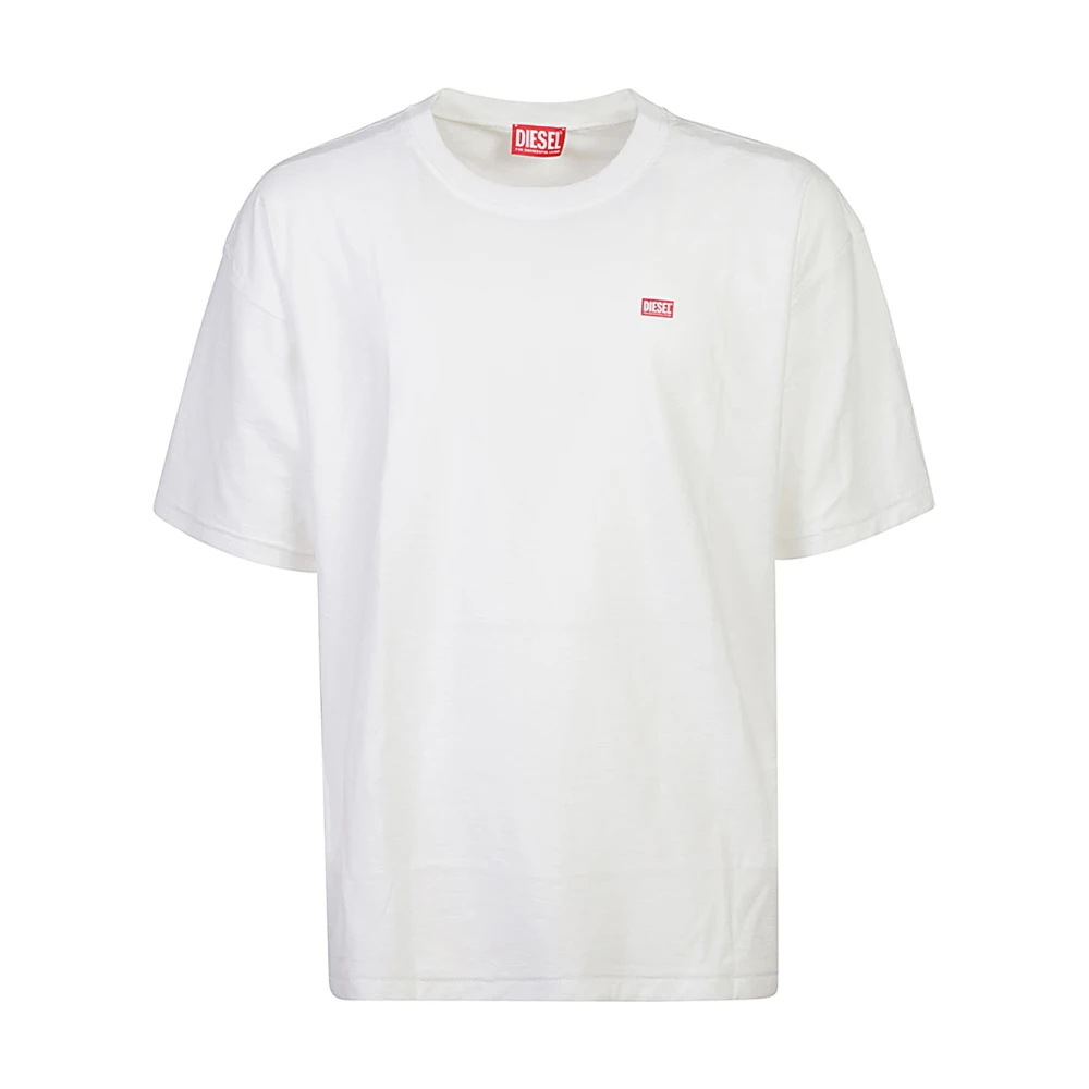 Diesel Witte T-shirts en Polos White Heren