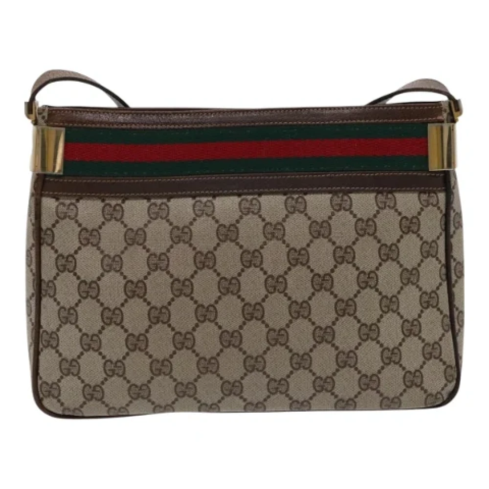 Gucci Vintage Pre-owned Leather gucci-bags Beige Dames