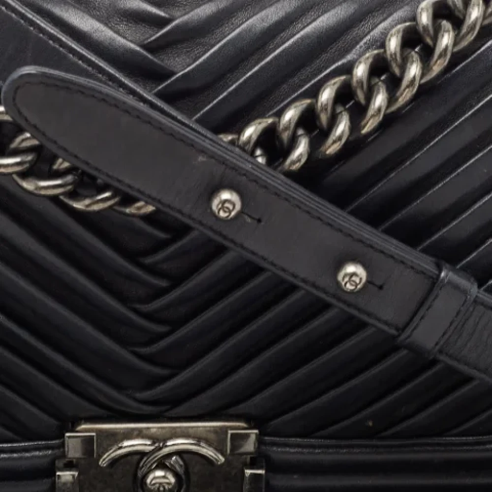 Chanel Vintage Pre-owned Leather chanel-bags Black Dames