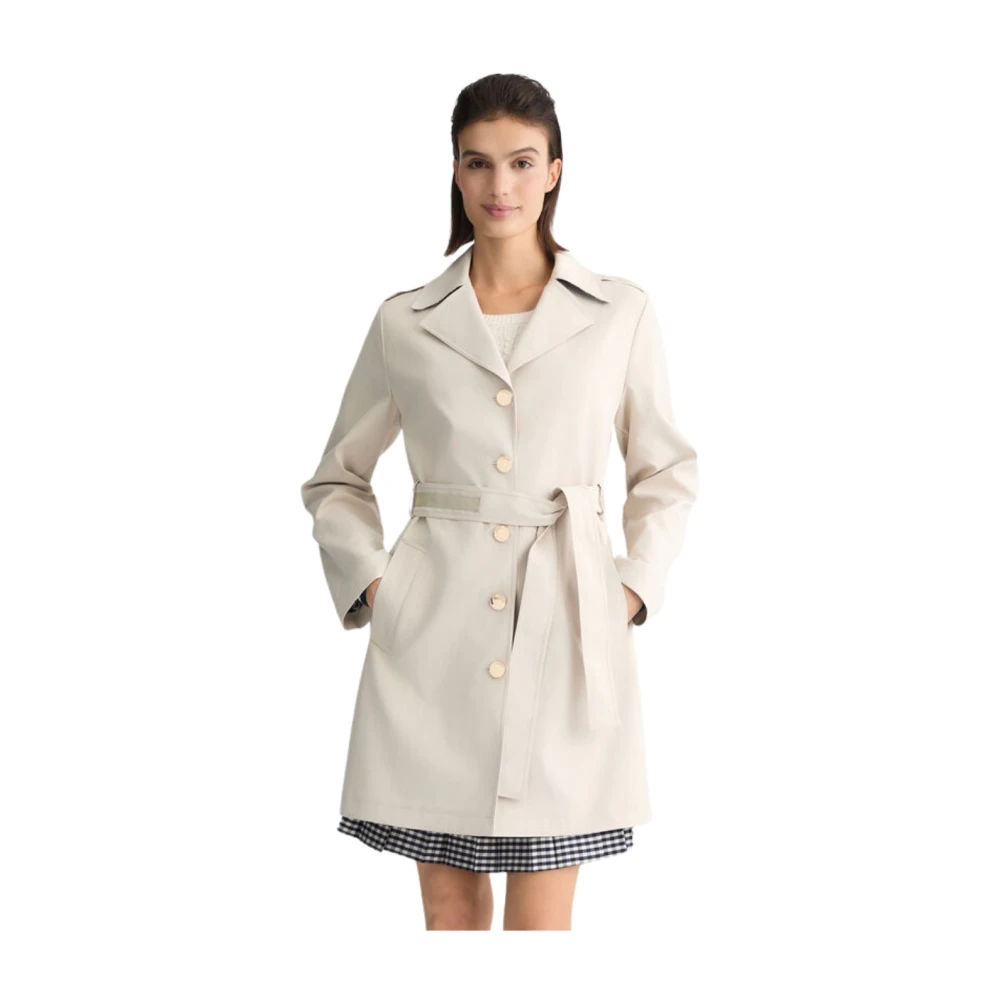 Liu Jo Licht Beige Trenchcoat Beige Dames