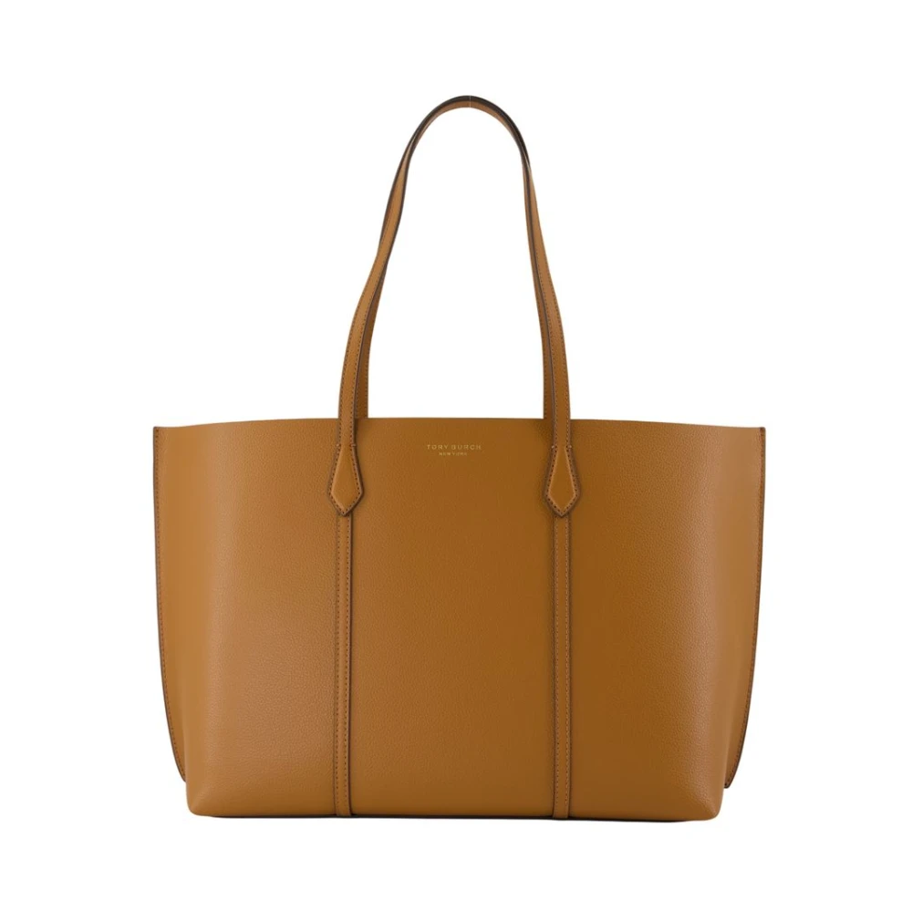 Tory Burch Women's Brown Shopping Bags, One Size, Leather Shopper Bag With Flap