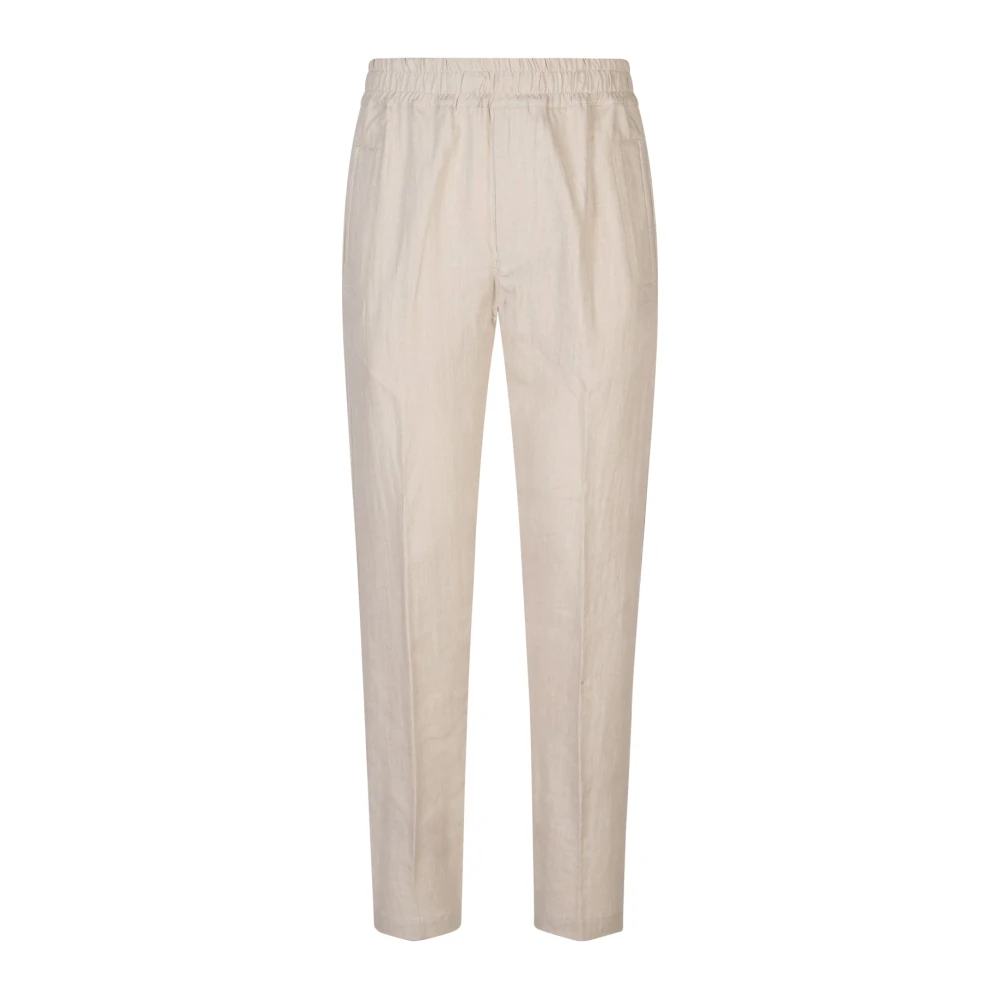 Eleventy Men's Beige Athletic Relax Fit Trousers - Slim-Fit Trousers - W36 - Trousers