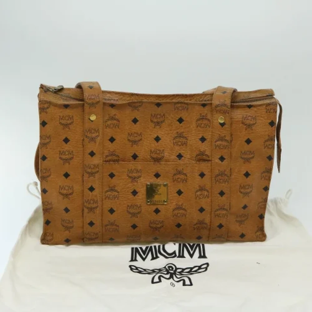 MCM Pre-owned Canvas totes Brown Dames