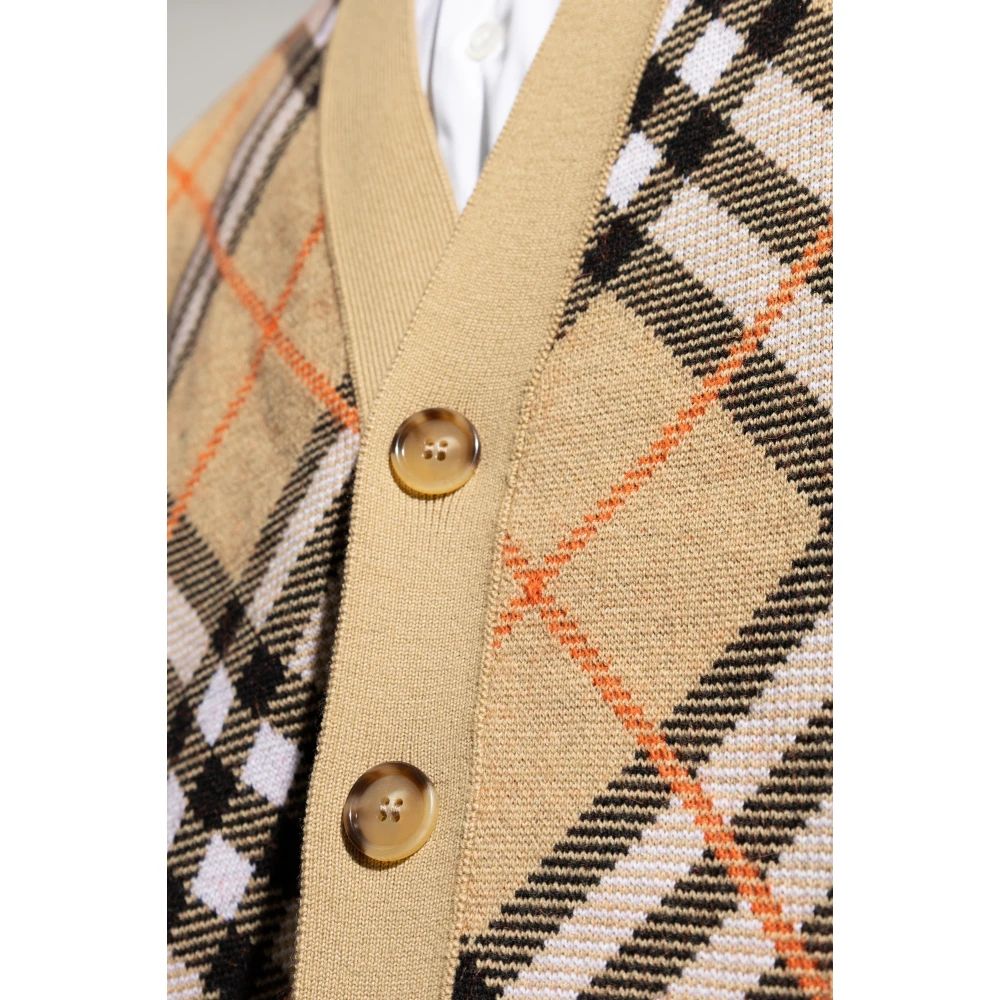 Burberry Wollen vest Beige Heren
