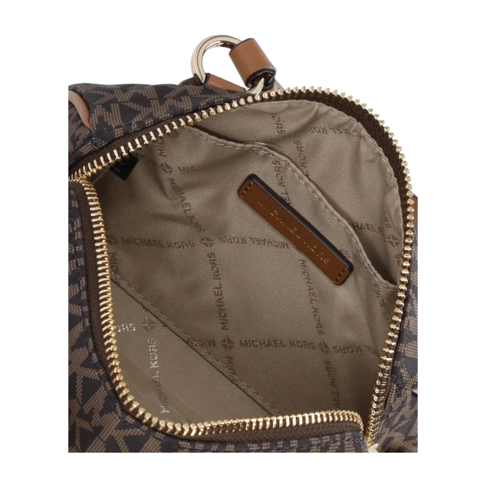 Michael Kors Bruine Stoffen Handtas met Monogram Brown Dames