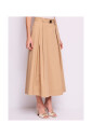 jupe-midi-en-popeline-de-coton-beige