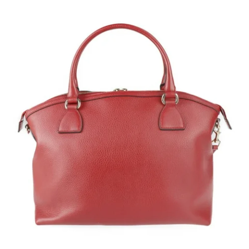 Gucci Vintage Pre-owned Leather handbags Red Dames