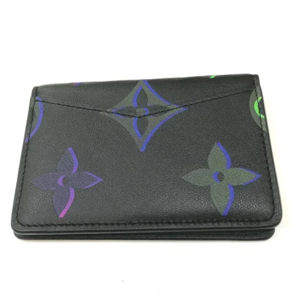 Louis Vuitton Vintage Pre-owned Leather wallets Black Heren