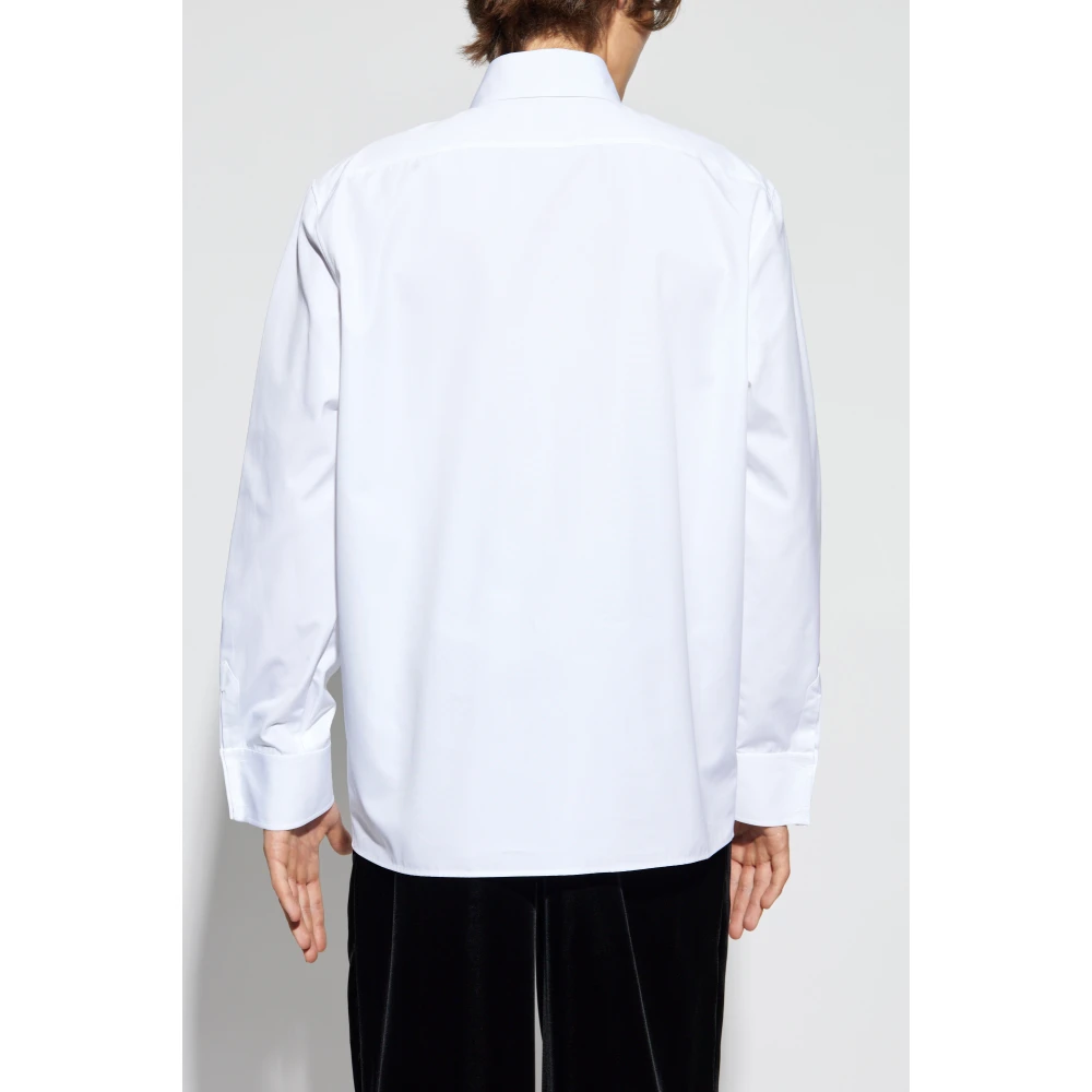 Saint Laurent Katoenen overhemd White Heren