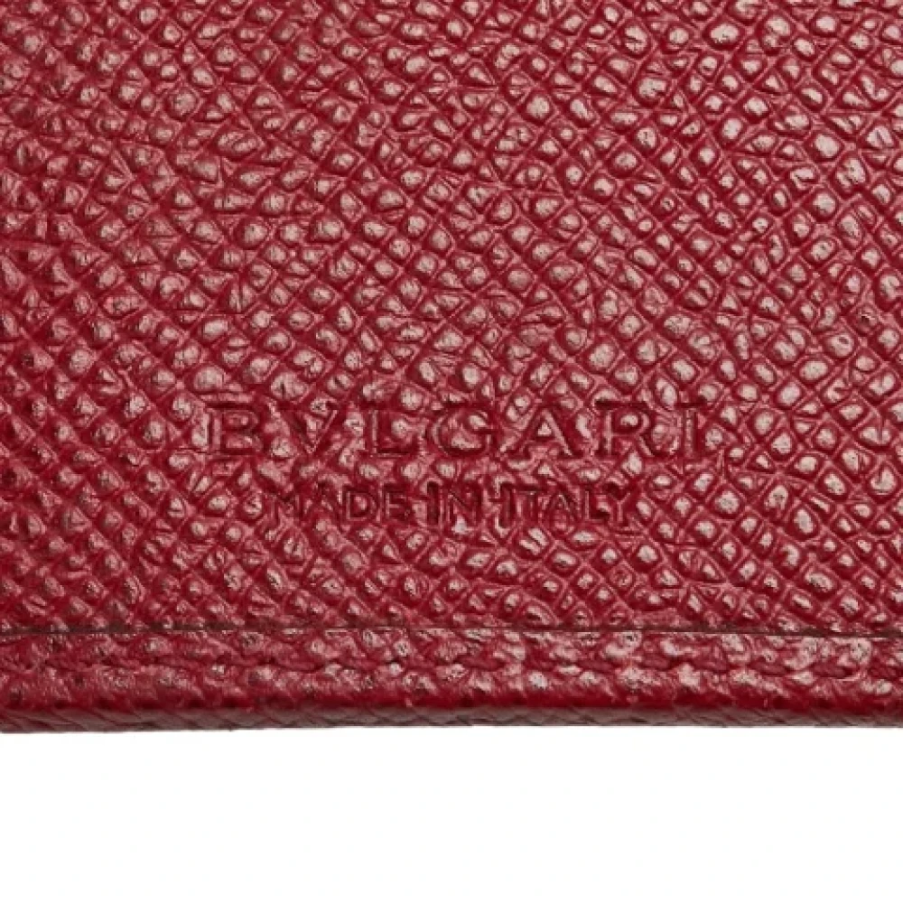 Bvlgari Vintage Pre-owned Leather key-holders Red Dames