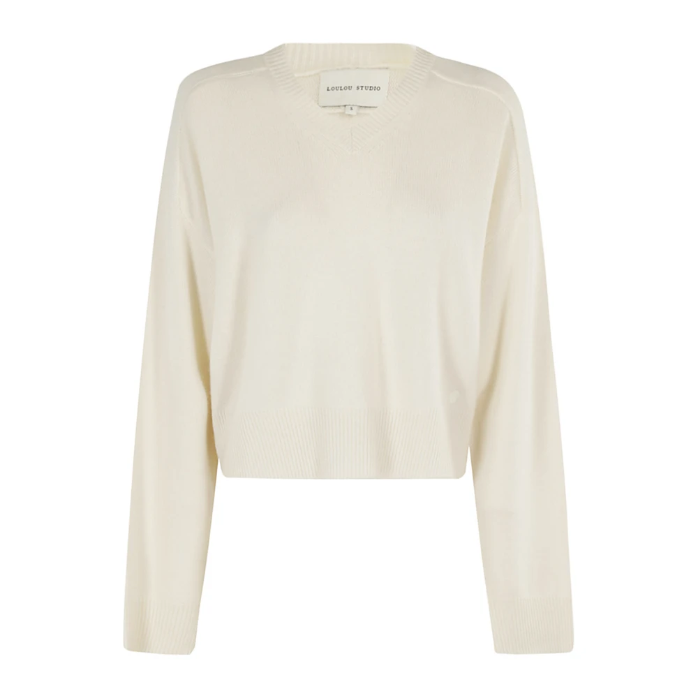 Loulou Studio Gezellig Gebreide Trui in Verschillende Kleuren Beige Dames