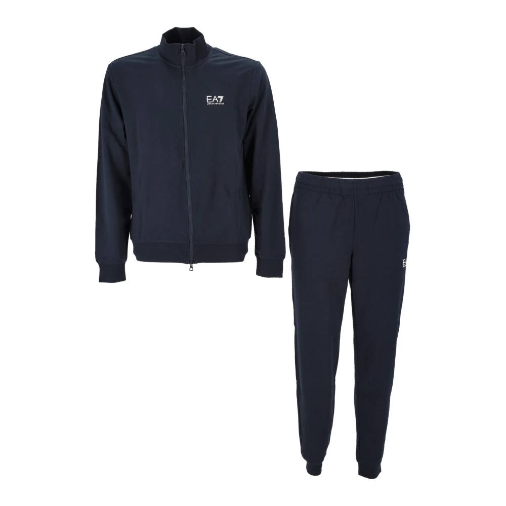 Emporio Armani Ea7 Mannelijk Blauw Sporty Tracksuit In