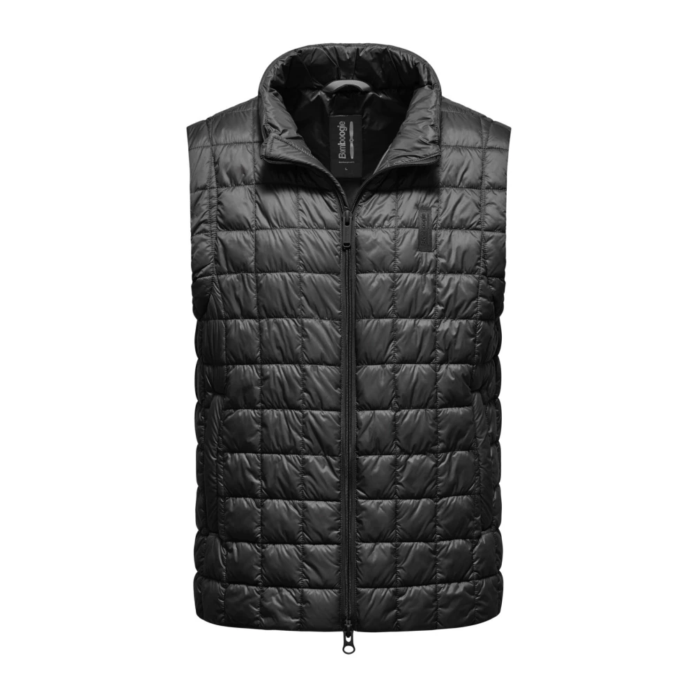 Bomboogie Men's Black Waistcoats, 2XL, High-Density Nylon Vest