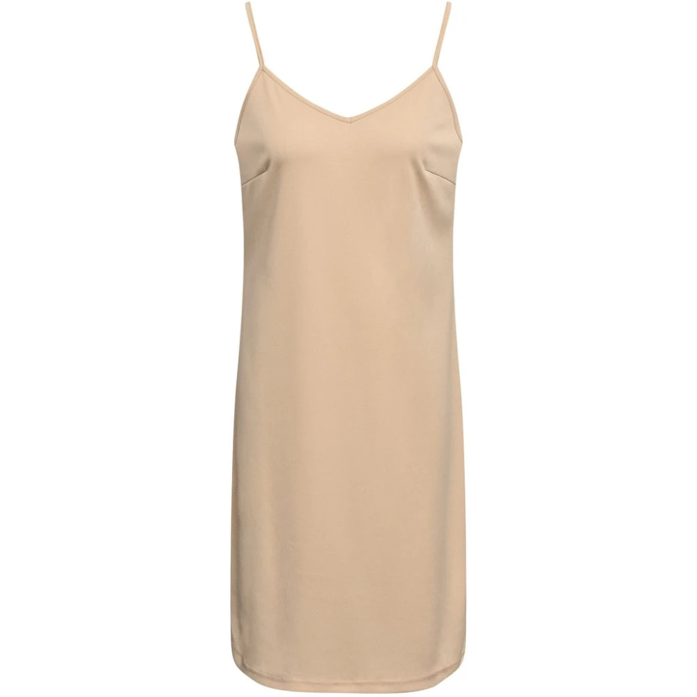 Nude Slip Kjole Mini Lengde