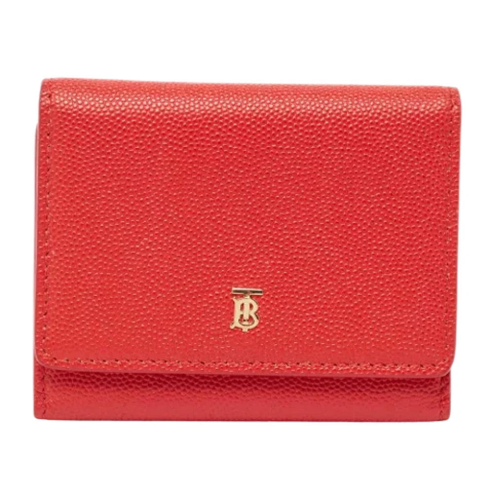 Burberry Vintage Pre-owned Leather wallets Red Dames