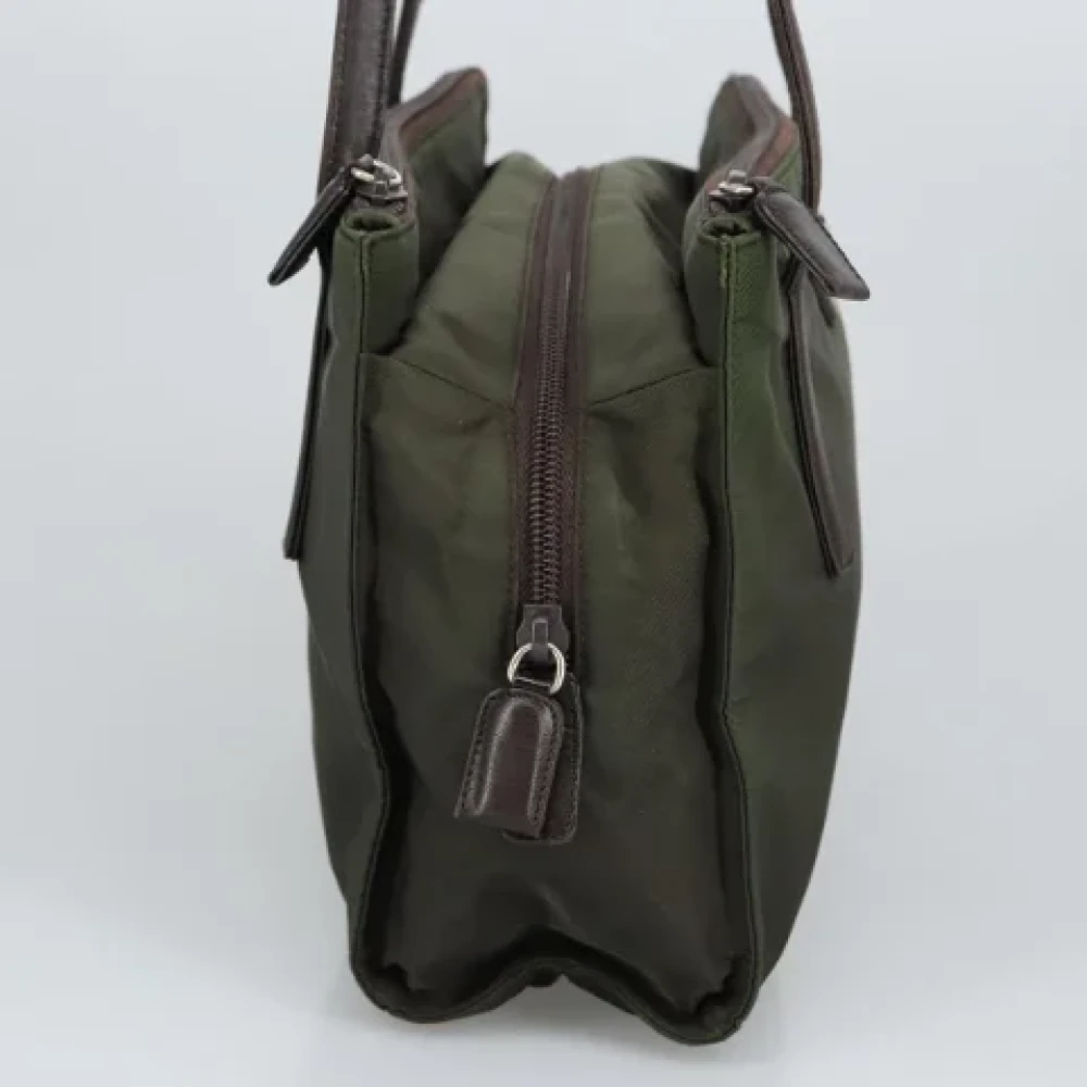 Prada Vintage Pre-owned Leather shoulder-bags Green Dames