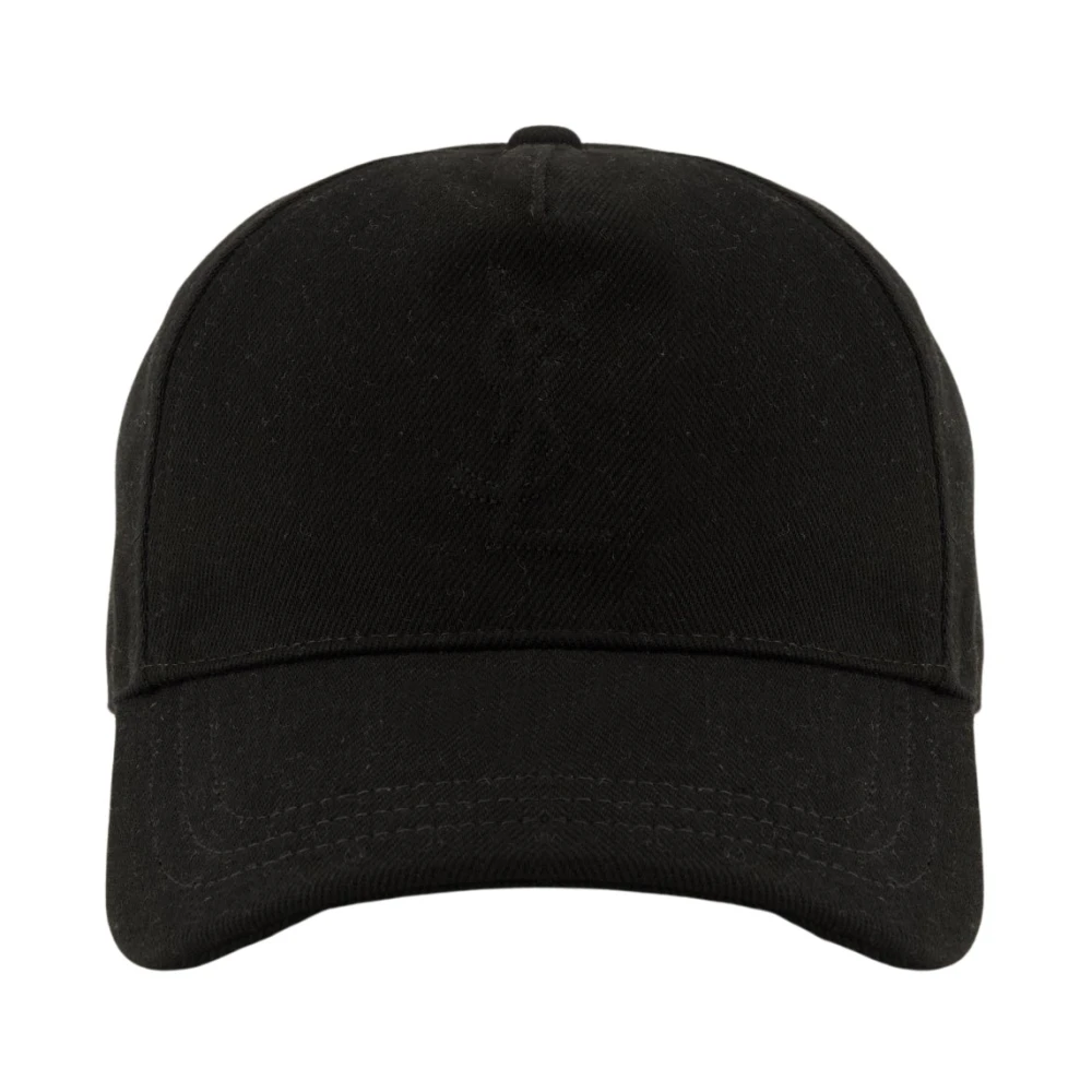 Saint Laurent Men's Black Hats & Caps, 59 Cm, Casquette À Logo En Denim