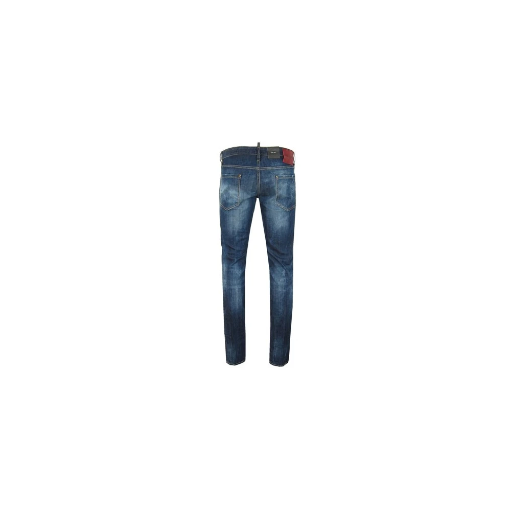 Dsquared2 Luxe Blauwe Slim Jeans Blue Heren