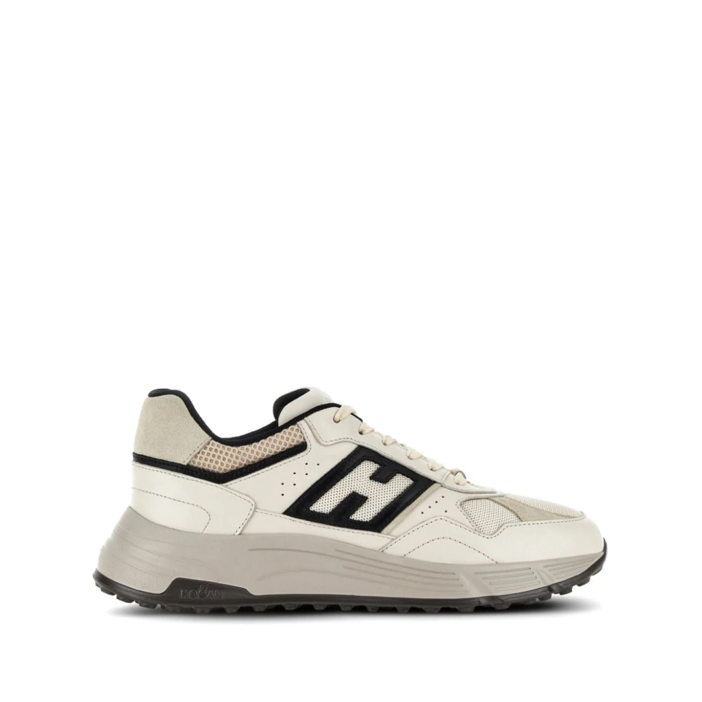 Hogan Men's Beige Leather Trainers Hyperlight Aw24