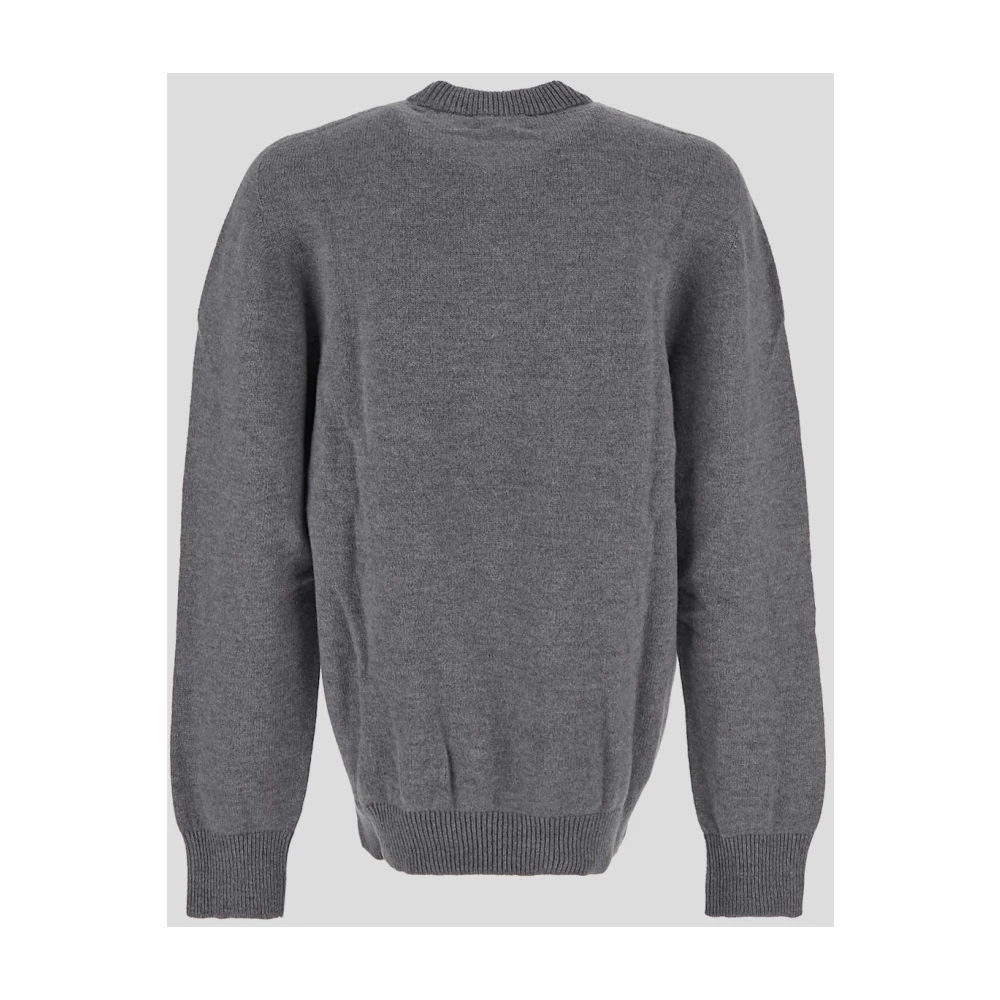 Laneus Wol Crewneck Gebreid Gray Heren
