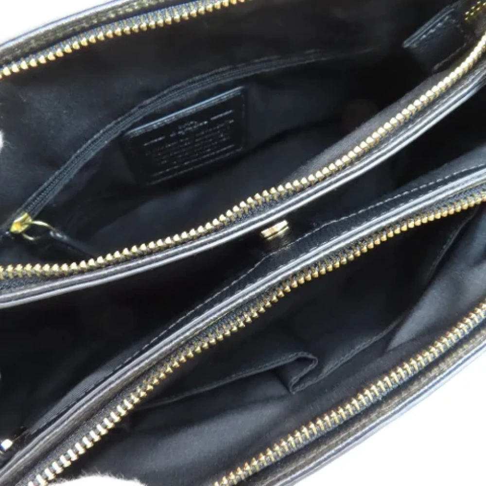 Coach Pre-owned Leather handbags Black Dames