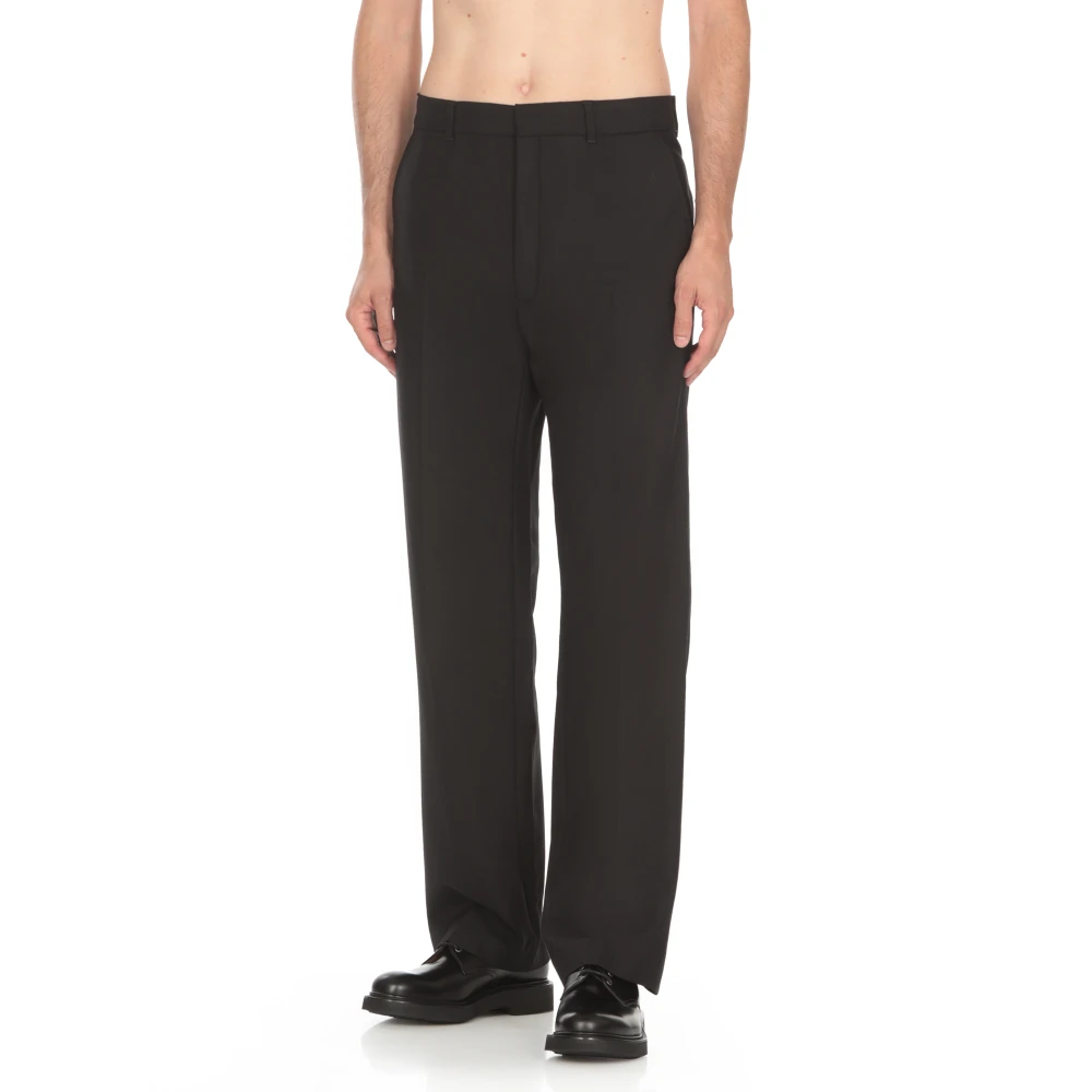 Casablanca Zwarte Wollen Broek Black Heren