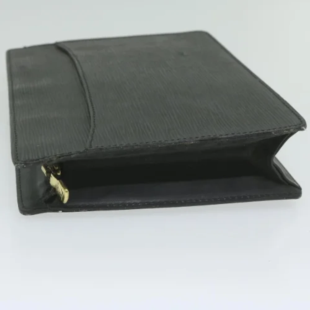 Louis Vuitton Vintage Pre-owned Leather clutches Black Dames