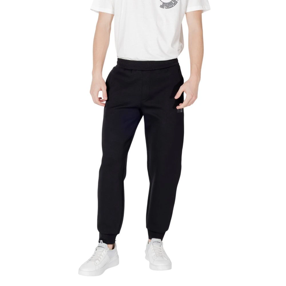 Armani Exchange Svart Logo Joggers