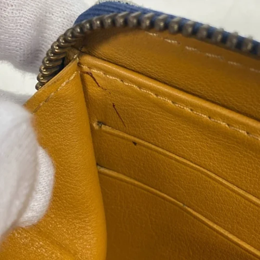 Louis Vuitton Vintage Pre-owned Denim wallets Blue Dames