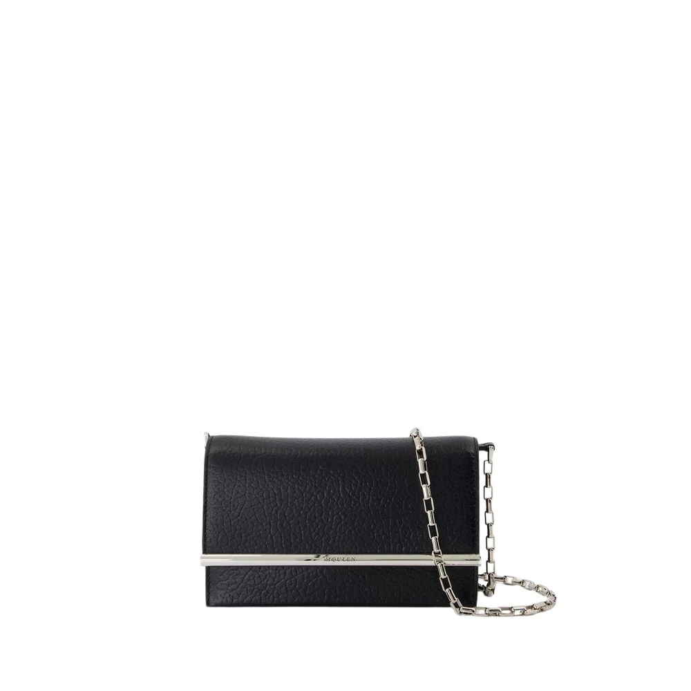 alexander mcqueen Gewatteerde Leren Cross Bar Tas Black Dames