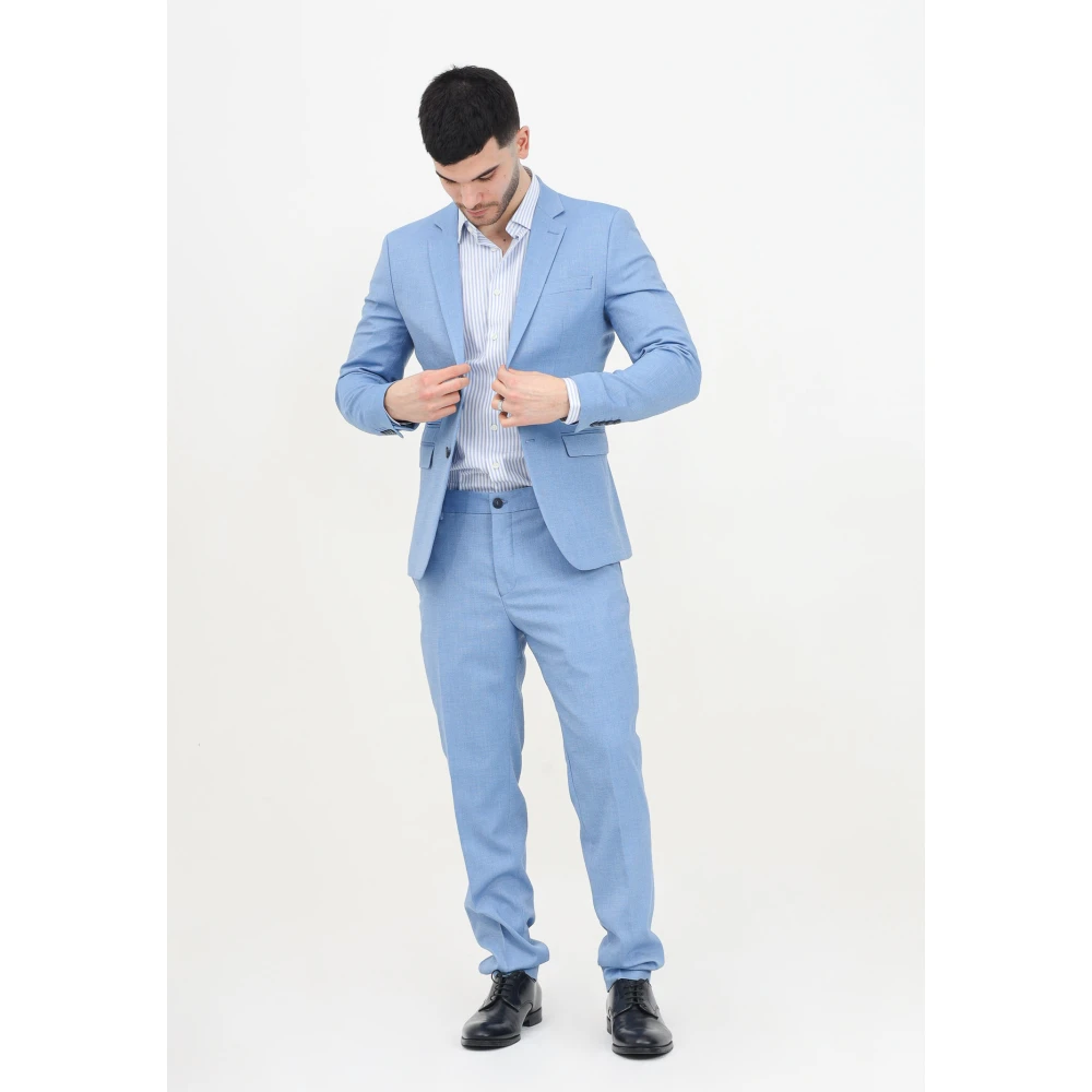Selected Homme Heldere Blauwe Elegante Broek Blue Heren