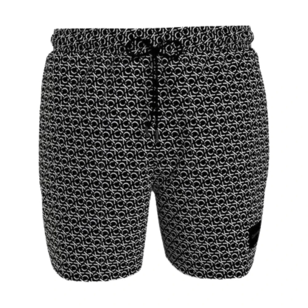Calvin Klein Heren Print Kostuum met Koord Black Heren